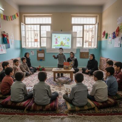 خدمات فرهنگی و هنری برای کودکان کار